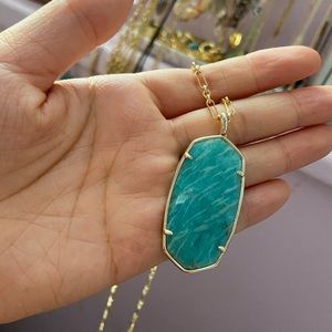 Kendra Scott Long Turquoise Necklace